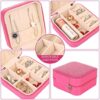 51xZ31Xo-EL._AC_.jpg KElofoN Travel jewelry Organizer Travel jewelry case Travel Jewelry box Small Jewelry Organizer Box for Girls Women(1, Rosy)