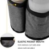 51yASFeKe5L._AC_.jpg riemot Luggage Travel Cup Holder Free Hand Drink Carrier - Hold Two Coffee Mugs - Fits Roll on Suitcase Handles - Gifts for Flight Attendants Travelers Accessories