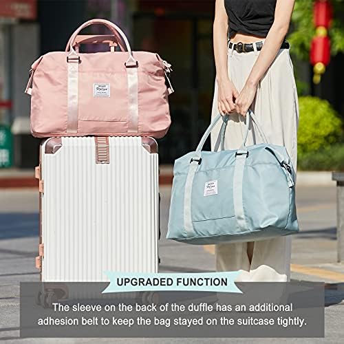 51yNOLqwbmS._AC_.jpg Travel Duffel Bag, Sports Tote Gym Bag, Shoulder Weekender Overnight Bag for Women