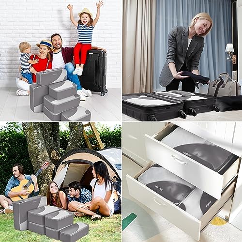 61aGpeTiBkL._AC_.jpg OlarHike 6 Set Packing Cubes for Travel, 4 Various Sizes(Large,Medium,Small,Slim), Luggage Organizer Bags for Travel Accessories Travel Essentials, Travel Cubes for Carry on Suitcases