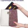 814re0jO3ZL._AC_UL1500_.jpg Airplane Pockets Airplane Tray Table Cover | Seat Back Organizer & Storage for Personal Items | Clean, Convenient, Expandable Pockets | Sanitary Travel Essentials for Flying | Media Pouch