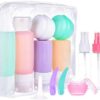 4106Dwy3oL._AC_.jpg Morfone 16 Pack Travel Bottles Set for Toiletries, TSA Approved Travel Containers Leak Proof Silicone Squeezable Travel Accessories 2oz 3oz for Shampoo Conditioner Lotion Body Wash (BPA Free)