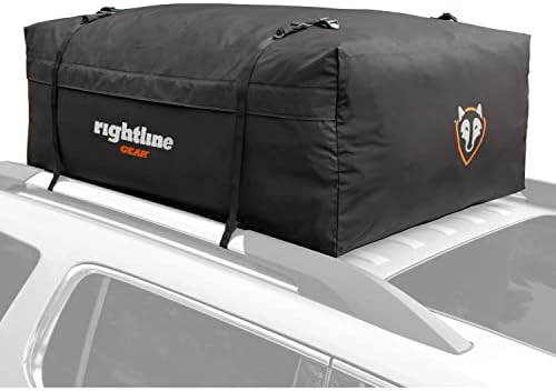 414MgEB41L._AC_.jpg Rightline Gear Range 3 Weatherproof Rooftop Cargo Carrier for Top of Vehicle, Attaches With or Without Roof Rack, 18 Cubic Feet, Black