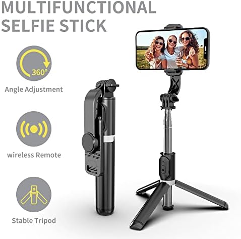 416sIz4m8eL._AC_.jpg Selfie Stick Tripod, All in One Extendable & Portable iPhone Tripod Selfie Stick with Wireless Remote Compatible with iPhone 14 13 12 11 pro Xs Max Xr X 8 7, Galaxy Note10/S20/S10/OnePlus 9/9 PRO etc