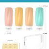 41ArSNYYhHL._AC_.jpg Morfone Travel Bottles for Toiletries, 3oz Tsa Approved Travel Size Containers Leak Proof BPA Free Squeezable Travel Accessories Refillable for Shampoo Conditioner Lotion Liquids(4Pack)