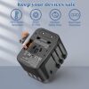41Au0yL83bL._AC_.jpg Universal Travel Adapter, Redagod International Adaptor 4 USB A 1 USB C Ports, AC Power Plug Adapter All-in-one Travel Charger Outlet Converter for Europe UK AUS Asia Japan Covers 200+Countries