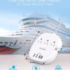 41CD0675UL._AC_.jpg Flat Plug Power Strip, 5ft Ultra Flat Extension Cord - 3 Outlets 4 USB Ports (2 USB C) 22.5W/4.5A Desktop Charging Station, Power Strip No Surge Protection for Cruise Ship, Dorm Room Travel Essential