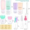 41UPNMz8UBL._AC_.jpg Morfone 16 Pack Travel Bottles Set for Toiletries, TSA Approved Travel Containers Leak Proof Silicone Squeezable Travel Accessories 2oz 3oz for Shampoo Conditioner Lotion Body Wash (BPA Free)