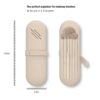 41bDxogabhL.jpg JDZJUCHU Travel Makeup Brush Holder,Make Up Organizer Bag Case,Cosmetic Pouch,Toiletry Organizer,Silicon Small Makeup Brush Purse(Walnut)