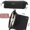 41nVAFhgoPL._AC_.jpg Hair Tools Travel Bag and Heat Resistant Mat for Flat Irons, Straighteners, Curling Iron, and Haircare Accessories, 2-in-1 design, with Interior Pockets, Portable Organizer, Neoprene (Black)