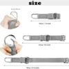 41oWQCu25oL._AC_.jpg ZINZ Elastic Jacket Gripper Travel Strap with D-Ring Hooks and Buckle, Suitcase Straps Belts Travel Accessories, Makes Your Hands Free