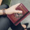 FACATH Passport Holder Cover Case Travel Wallet Case Passport Cards Protector Leather Card Case RFID Blocking Travel Accessories Document Organizer