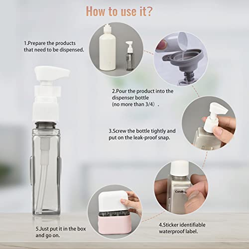 41uADJED7bL.jpg Bpluma Travel Bottles, Leak Proof Containers For Toiletries TSA Approved Airplane Accessories Kits For Liquid With Labels