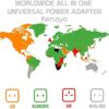 41w8OVsQxOL._AC_.jpg Worldwide Portable Universal Power Adapter Converter All in One International Out of Country Travel Wall Charger Plug for Wall Plug Input in USA EU UK France Italy Australia India Outlets by kenayo