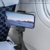 41zb2Ys2OL._AC_.jpg MiiKARE Airplane Travel Essentials Phone Holder, Universal Handsfree Phone Mount for Flying with 360 Degree Rotation, Travel Accessory for Airplane, Travel Must Haves Phone Stand for Desk, Tray Table