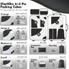 510-0tVXYvL._AC_.jpg ALL INCLUDED 10 Set Durable Packing Cubes for Suitcases,OlarHike Travel Essentials,UPGRADED Anti-Tear Stitching, NEW Improved Luggage Packing Organizers for Travel Accessories(Black)