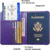 FACATH Passport Holder Cover Case Travel Wallet Case Passport Cards Protector Leather Card Case RFID Blocking Travel Accessories Document Organizer