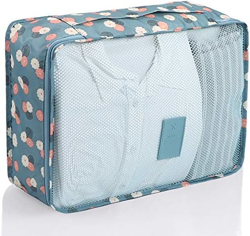 512oWfo3pHL._AC_.jpg Mossio 7 Set Packing Cubes with Shoe Bag - Travel Carry On Luggage Organizer