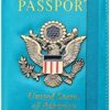 FACATH Passport Holder Cover Case Travel Wallet Case Passport Cards Protector Leather Card Case RFID Blocking Travel Accessories Document Organizer