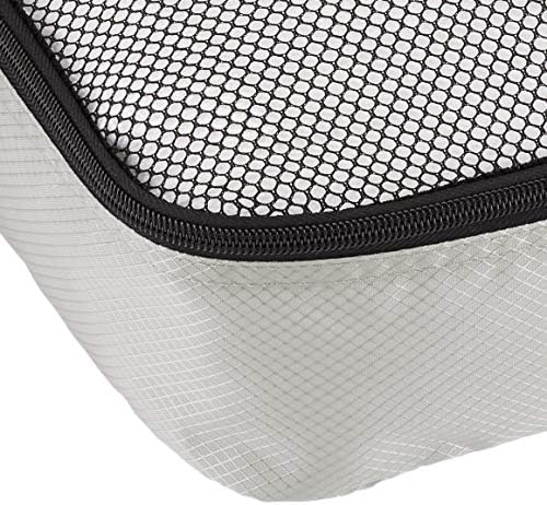 518Ib78e1SL._AC_.jpg Amazon Basics 4 Piece Packing Travel Organizer Cubes Set, Medium, Gray