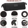 519GjOTbVzL._AC_.jpg Hair Tools Travel Bag and Heat Resistant Mat for Flat Irons, Straighteners, Curling Iron, and Haircare Accessories, 2-in-1 design, with Interior Pockets, Portable Organizer, Neoprene (Black)