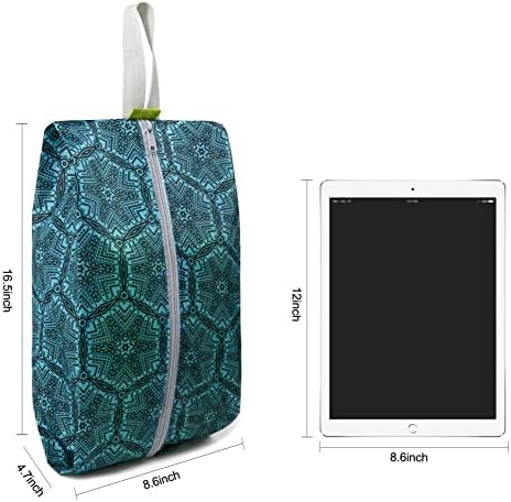 519UWcH4xtL._AC_.jpg BeeGreen Travel Essentials Shoe Bags for Travel Pack of 6, Travel Shoe Bags for Men & Women Shoe Storage Organizer with Zipper Closure, Travel Accessories Vacation,Luggage Organizer Portable Shoe Pouch with Handle