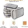 51AM1uIgqL._AC_.jpg Amazon Basics 4 Piece Packing Travel Organizer Cubes Set, Medium, Gray