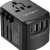 51Aj7aC2alL._AC_.jpg LENCENT Universal Travel Adapter, International Charger with 3 USB Ports and Type-C PD Fast Charging Adaptor for iPhone, Samsung, Tablet, Gopro. for Over 200 Countries Type A/C/G/I (USA, UK, EU AUS)