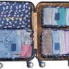51B3aaTFV2L._AC_.jpg Mossio 7 Set Packing Cubes with Shoe Bag - Travel Carry On Luggage Organizer