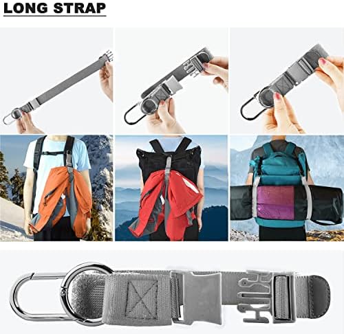 51G7Hrtu-AL._AC_.jpg ZINZ Elastic Jacket Gripper Travel Strap with D-Ring Hooks and Buckle, Suitcase Straps Belts Travel Accessories, Makes Your Hands Free