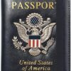 FACATH Passport Holder Cover Case Travel Wallet Case Passport Cards Protector Leather Card Case RFID Blocking Travel Accessories Document Organizer