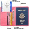 FACATH Passport Holder Cover Case Travel Wallet Case Passport Cards Protector Leather Card Case RFID Blocking Travel Accessories Document Organizer