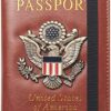 FACATH Passport Holder Cover Case Travel Wallet Case Passport Cards Protector Leather Card Case RFID Blocking Travel Accessories Document Organizer