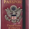 FACATH Passport Holder Cover Case Travel Wallet Case Passport Cards Protector Leather Card Case RFID Blocking Travel Accessories Document Organizer