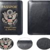 FACATH Passport Holder Cover Case Travel Wallet Case Passport Cards Protector Leather Card Case RFID Blocking Travel Accessories Document Organizer