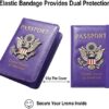 FACATH Passport Holder Cover Case Travel Wallet Case Passport Cards Protector Leather Card Case RFID Blocking Travel Accessories Document Organizer