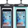 51WnvXCQHcL._AC_.jpg Hiearcool Waterproof Phone Pouch, Waterproof Phone Case for iPhone 14 13 12 11 Pro Max XS Samsung, IPX8 Cellphone Dry Bag Beach Essentials 2Pack-8.3"