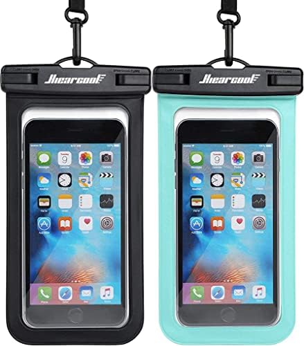 51WnvXCQHcL._AC_.jpg Hiearcool Waterproof Phone Pouch, Waterproof Phone Case for iPhone 14 13 12 11 Pro Max XS Samsung, IPX8 Cellphone Dry Bag Beach Essentials 2Pack-8.3"