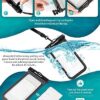 51cqOOSdlMS._AC_.jpg Hiearcool Waterproof Phone Pouch, Waterproof Phone Case for iPhone 14 13 12 11 Pro Max XS Samsung, IPX8 Cellphone Dry Bag Beach Essentials 2Pack-8.3"