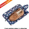 51i4Y9jKjRL._AC_.jpg Mossio 7 Set Packing Cubes with Shoe Bag - Travel Carry On Luggage Organizer