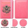 FACATH Passport Holder Cover Case Travel Wallet Case Passport Cards Protector Leather Card Case RFID Blocking Travel Accessories Document Organizer