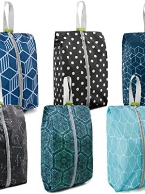 51jEVc0CImL._AC_.jpg BeeGreen Travel Essentials Shoe Bags for Travel Pack of 6, Travel Shoe Bags for Men & Women Shoe Storage Organizer with Zipper Closure, Travel Accessories Vacation,Luggage Organizer Portable Shoe Pouch with Handle
