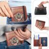 FACATH Passport Holder Cover Case Travel Wallet Case Passport Cards Protector Leather Card Case RFID Blocking Travel Accessories Document Organizer