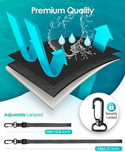 51oy0aeHqpL._AC_.jpg Hiearcool Waterproof Phone Pouch, Waterproof Phone Case for iPhone 14 13 12 11 Pro Max XS Samsung, IPX8 Cellphone Dry Bag Beach Essentials 2Pack-8.3"