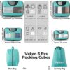 51pP2KX5vcL._AC_.jpg 6 Set Packing Cubes for Suitcases, Travel Organizer Bags for Carry on Luggage, Veken Suitcase Organizer Bags Set for Travel Essentials Travel Accessories in 4 Sizes(Extra Large, Large, Medium, Small)