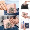 FACATH Passport Holder Cover Case Travel Wallet Case Passport Cards Protector Leather Card Case RFID Blocking Travel Accessories Document Organizer