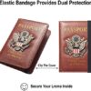 FACATH Passport Holder Cover Case Travel Wallet Case Passport Cards Protector Leather Card Case RFID Blocking Travel Accessories Document Organizer