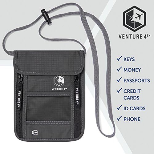 51x1wFuGbdL._AC_.jpg Travel Neck Wallet with RFID Blocking – Passport Holder Neck Pouch to Keep Your Cash And Documents Safe – Get Peace Of Mind When Traveling