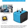 51xdL0kUBoL._AC_.jpg SAUNORCH Travel Adapter Worldwide, Universal International Power Plug Adapter W/2.4A 3xUSB-A and 3.0A Type-C Wall Charger, European Travel Plug Adapter for Europe UK EU US CA AU Italy Asia-Blue