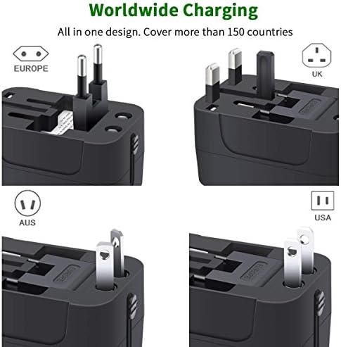 51yv-djiHSL._AC_.jpg MINGTONG Travel Adapter, Worldwide All in One Universal Travel Adaptor Wall AC Power Plug Adapter Wall Charger with Dual USB Charging Ports for USA EU UK AUS Cell Phone Laptop